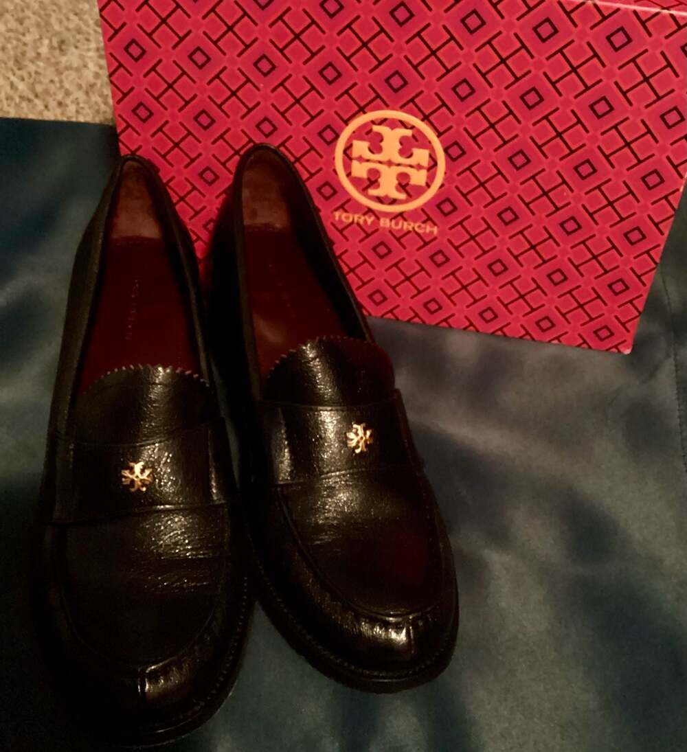 Tory Burch Heeled Loafers - Black - Picture 2 of 7